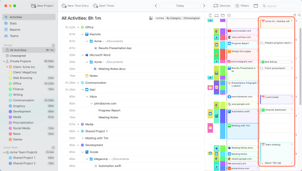 Timing App Screenshot